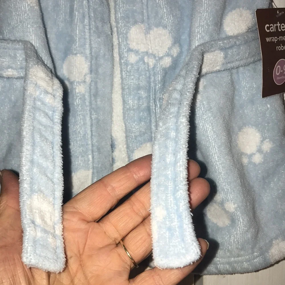 NWT Boy’s Carter's Paw Print Terry Robe